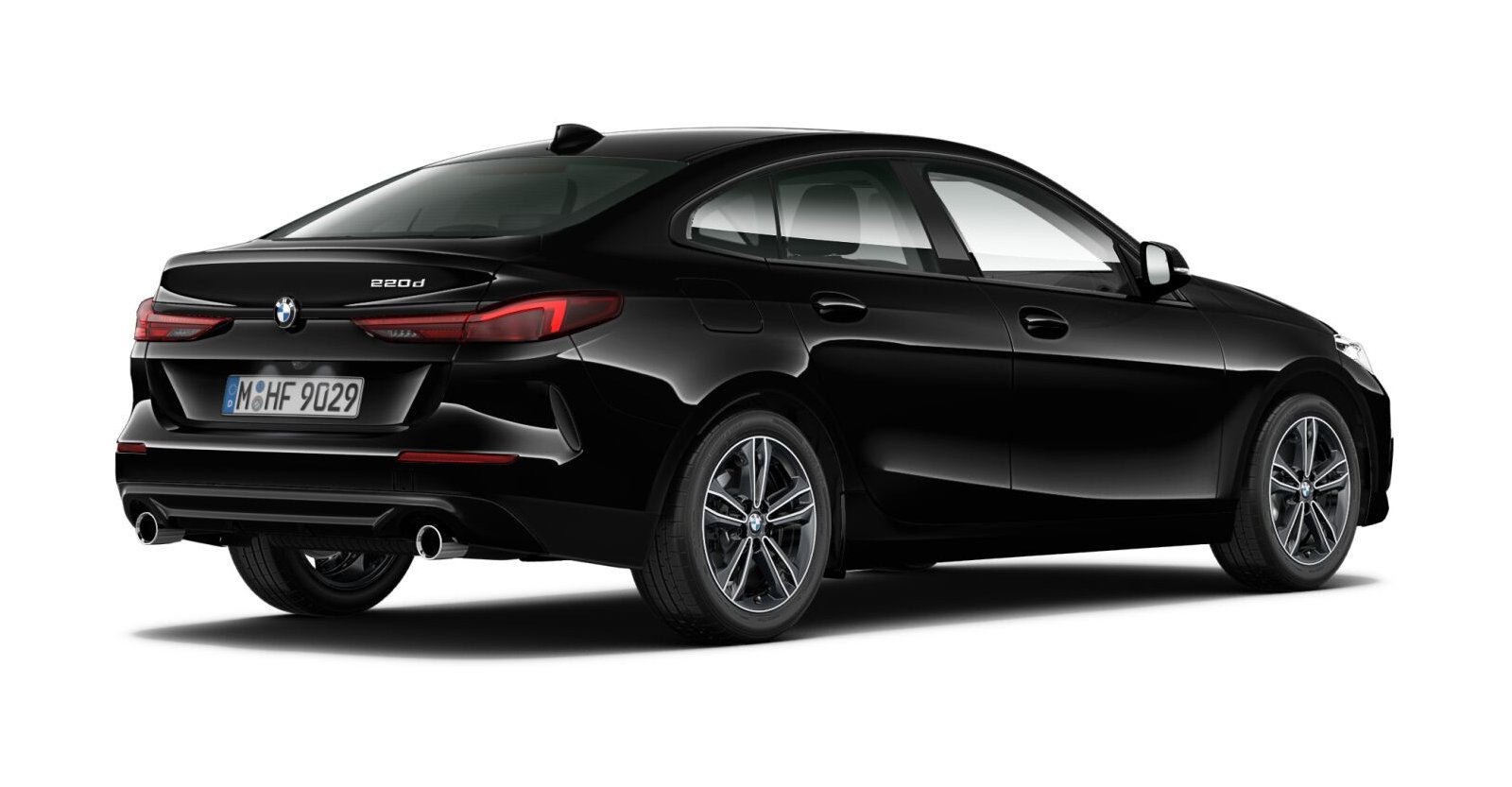 BMW BMW 2er in Schwarz von hinten BMW BMW 2er in Schwarz von hinten