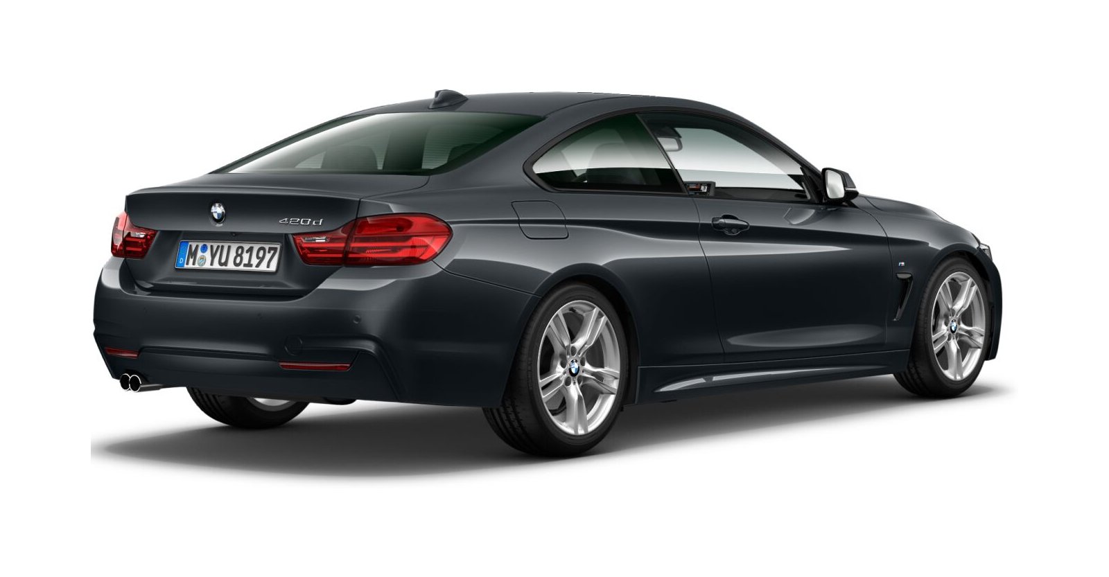 BMW BMW 4er in Grau von hinten BMW BMW 4er in Grau von hinten