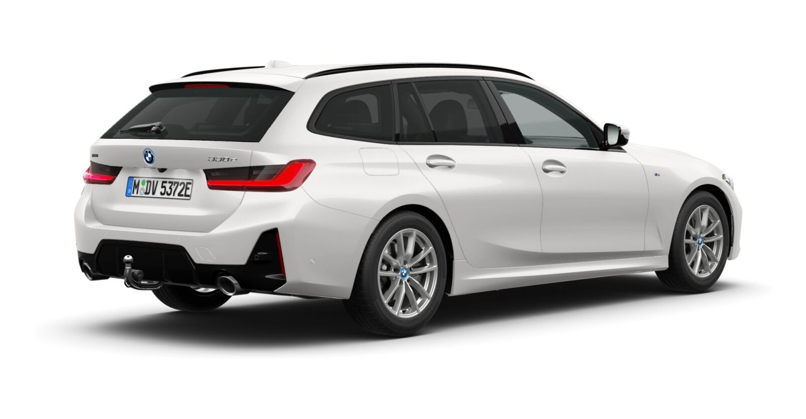 BMW BMW 3er in Weiß von hinten
