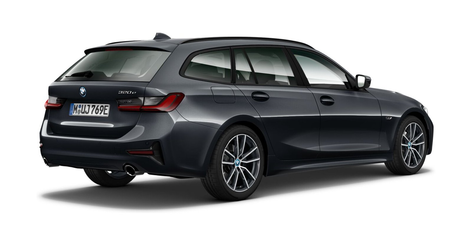 BMW BMW 3er in Grau von hinten BMW BMW 3er in Grau von hinten