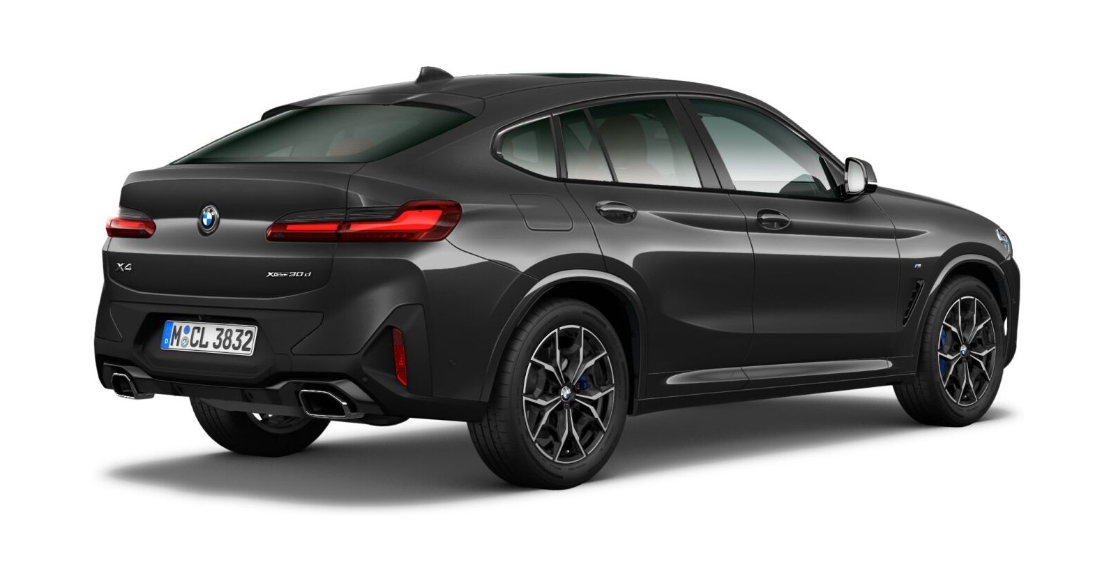 BMW BMW X in Grau von hinten