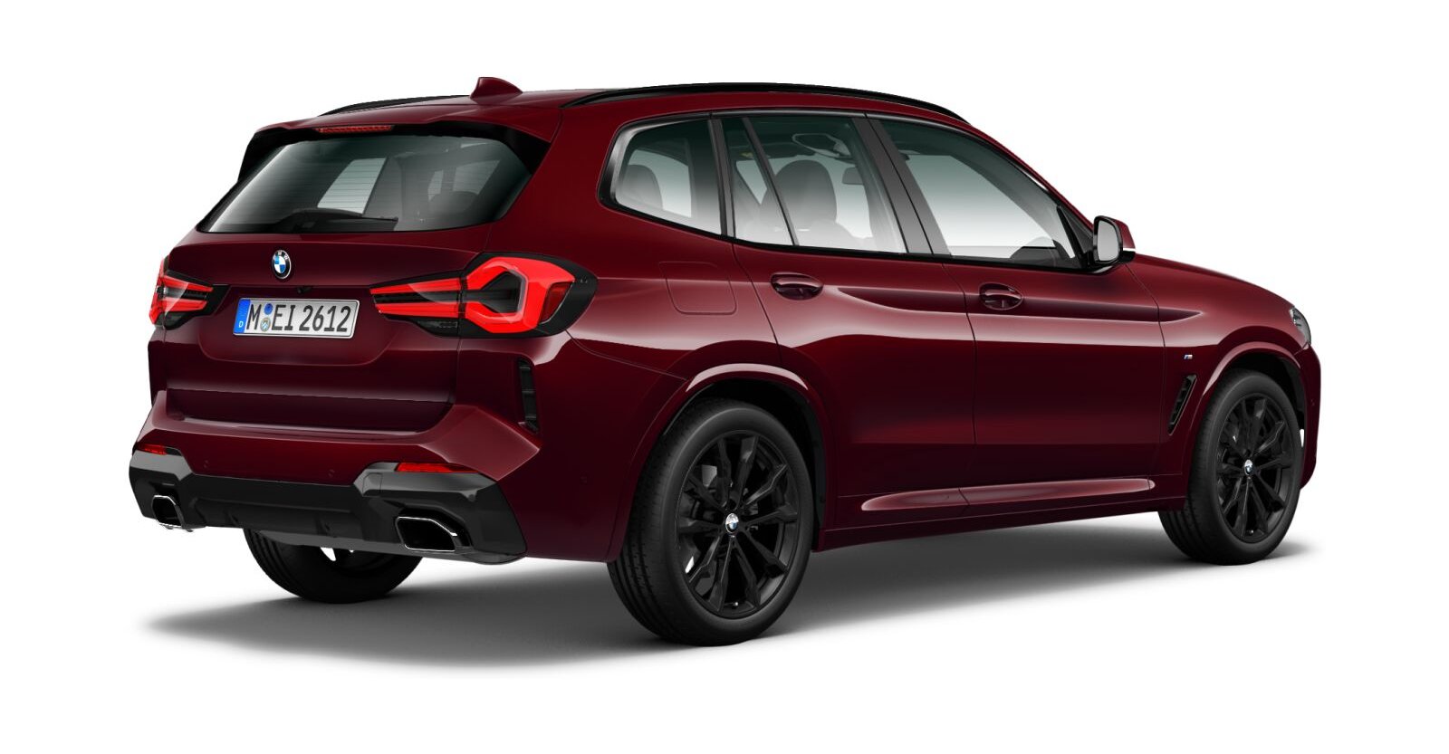 BMW BMW X in Rot von hinten BMW BMW X in Rot von hinten