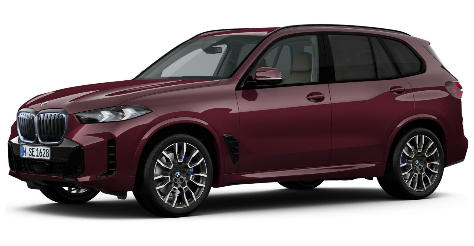 BMW X5 xDrive30d in Rot von vorne BMW X5 xDrive30d in Rot von vorne
