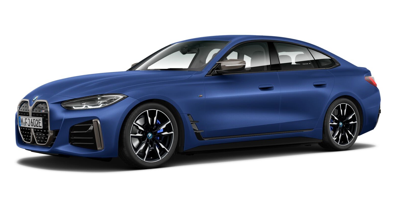 BMW BMW I in Blau von vorne BMW BMW I in Blau von vorne