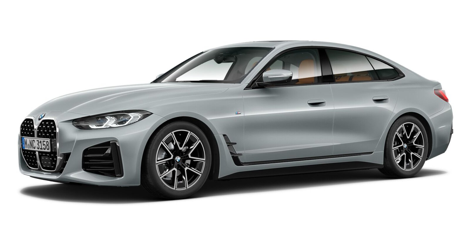 BMW 430i xDrive Gran Coupé in Grau von vorne BMW 430i xDrive Gran Coupé in Grau von vorne