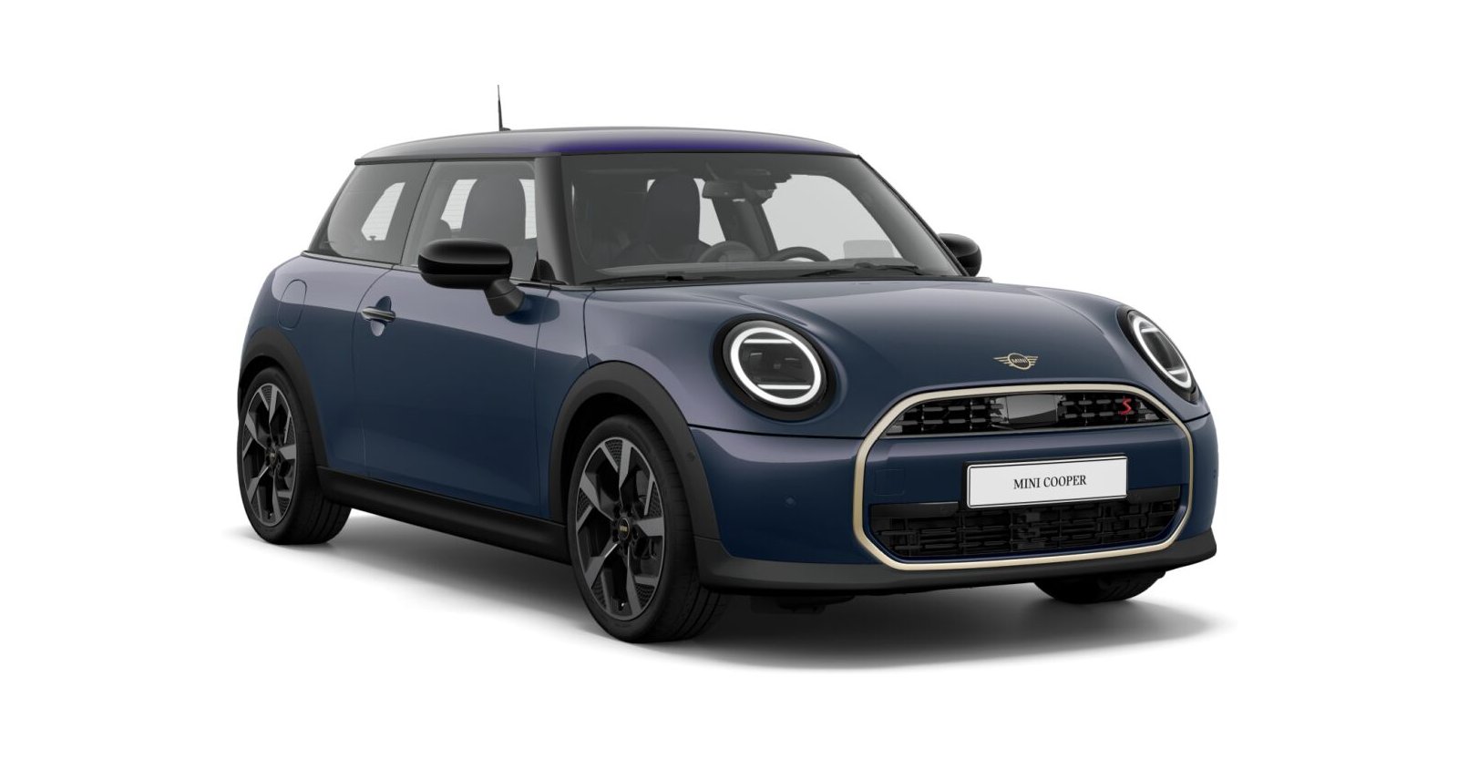 MINI MINI 3-Türer in Blau von vorne MINI MINI 3-Türer in Blau von vorne
