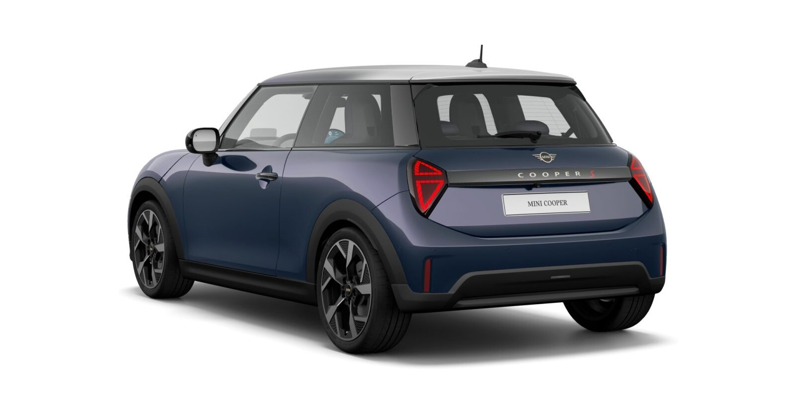MINI MINI 3-Türer in Blau von hinten MINI MINI 3-Türer in Blau von hinten