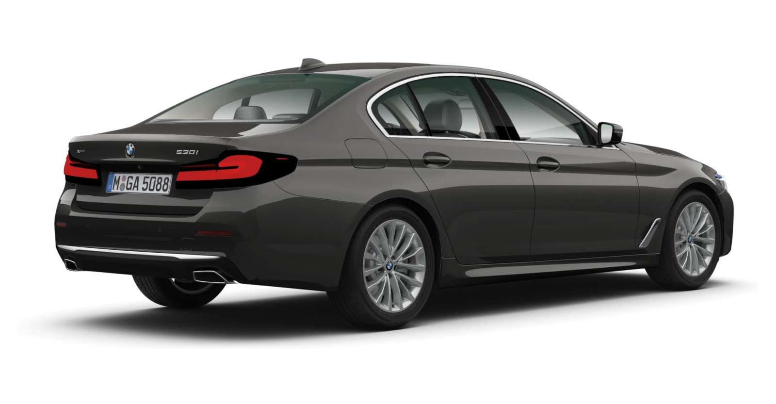 BMW BMW 5er in Grau von hinten BMW BMW 5er in Grau von hinten
