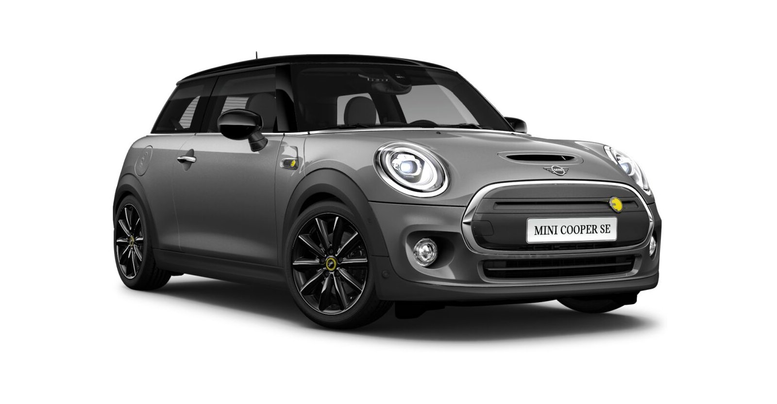 MINI Cooper SE in Grau von vorne MINI Cooper SE in Grau von vorne