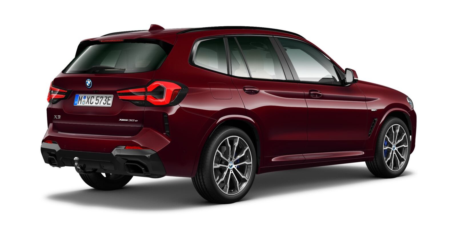 BMW BMW X in Rot von hinten BMW BMW X in Rot von hinten