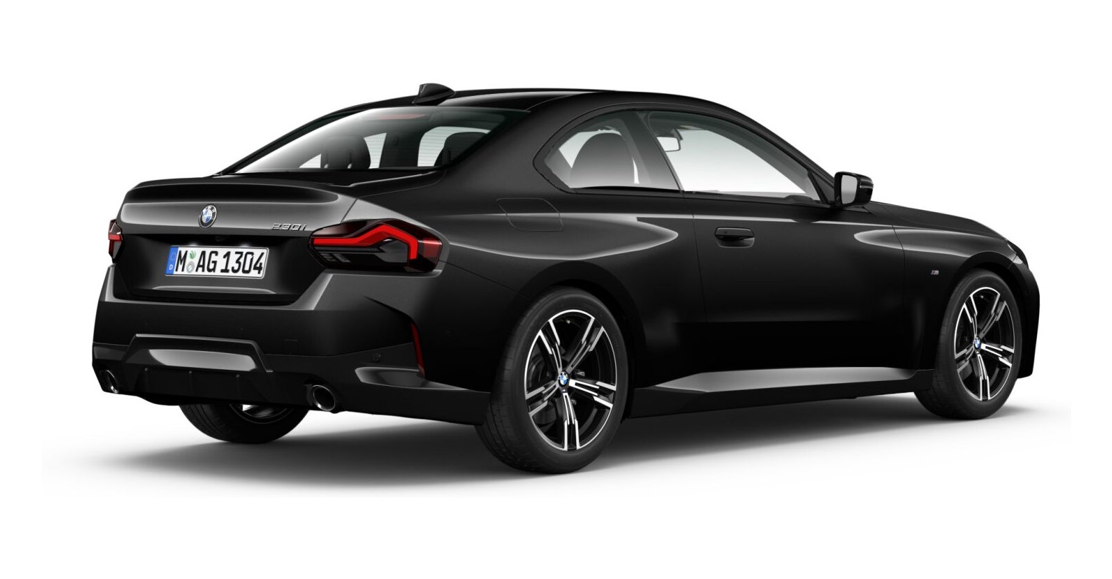 BMW BMW 2er in Schwarz von hinten