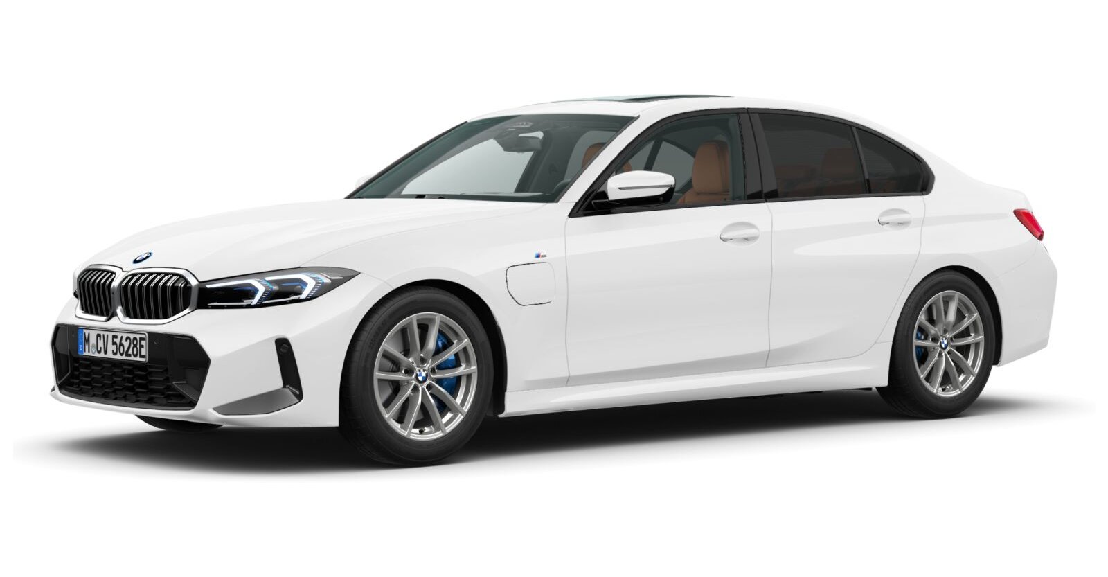 BMW BMW 3er in Weiß von vorne BMW BMW 3er in Weiß von vorne