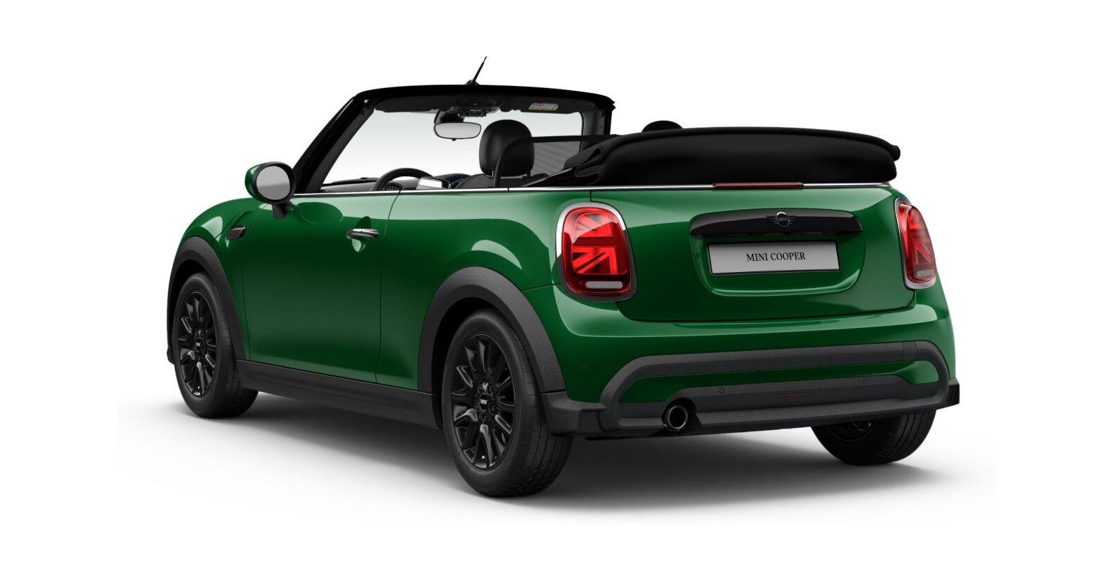MINI MINI Cabrio in Grün von hinten MINI MINI Cabrio in Grün von hinten
