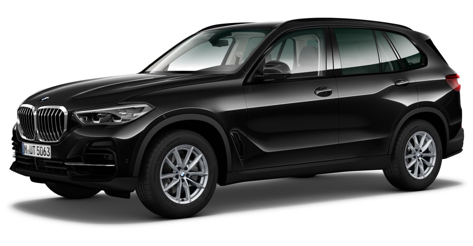 BMW X5 xDrive40d in Schwarz von vorne BMW X5 xDrive40d in Schwarz von vorne