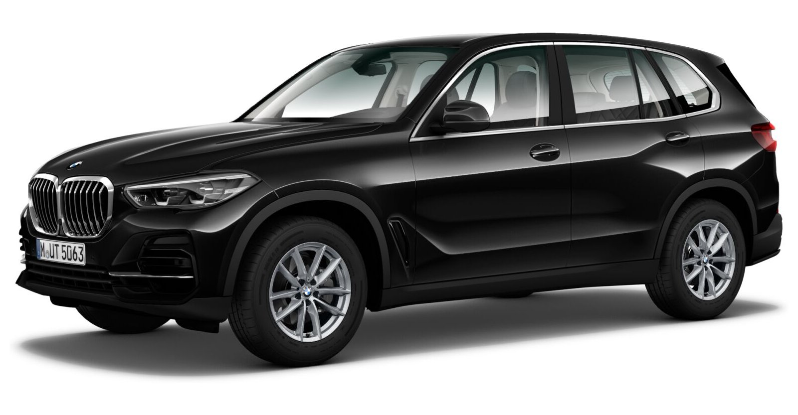 BMW X5 xDrive40d in Schwarz von vorne
