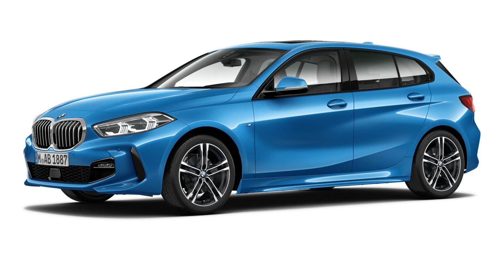 BMW BMW 1er in Blau von vorne BMW BMW 1er in Blau von vorne