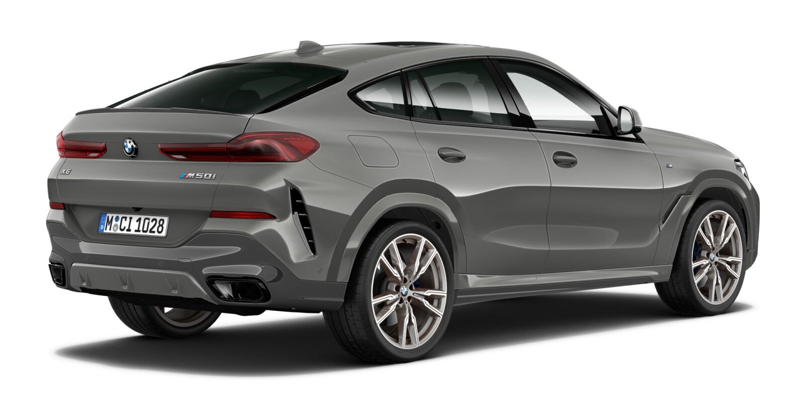 BMW BMW X in Grau von hinten BMW BMW X in Grau von hinten