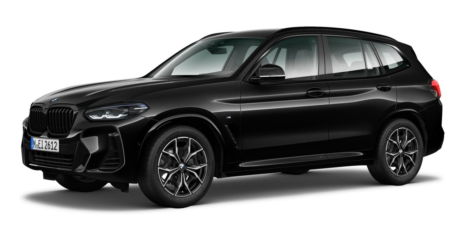 BMW X3 xDrive 20d in Schwarz von vorne BMW X3 xDrive 20d in Schwarz von vorne