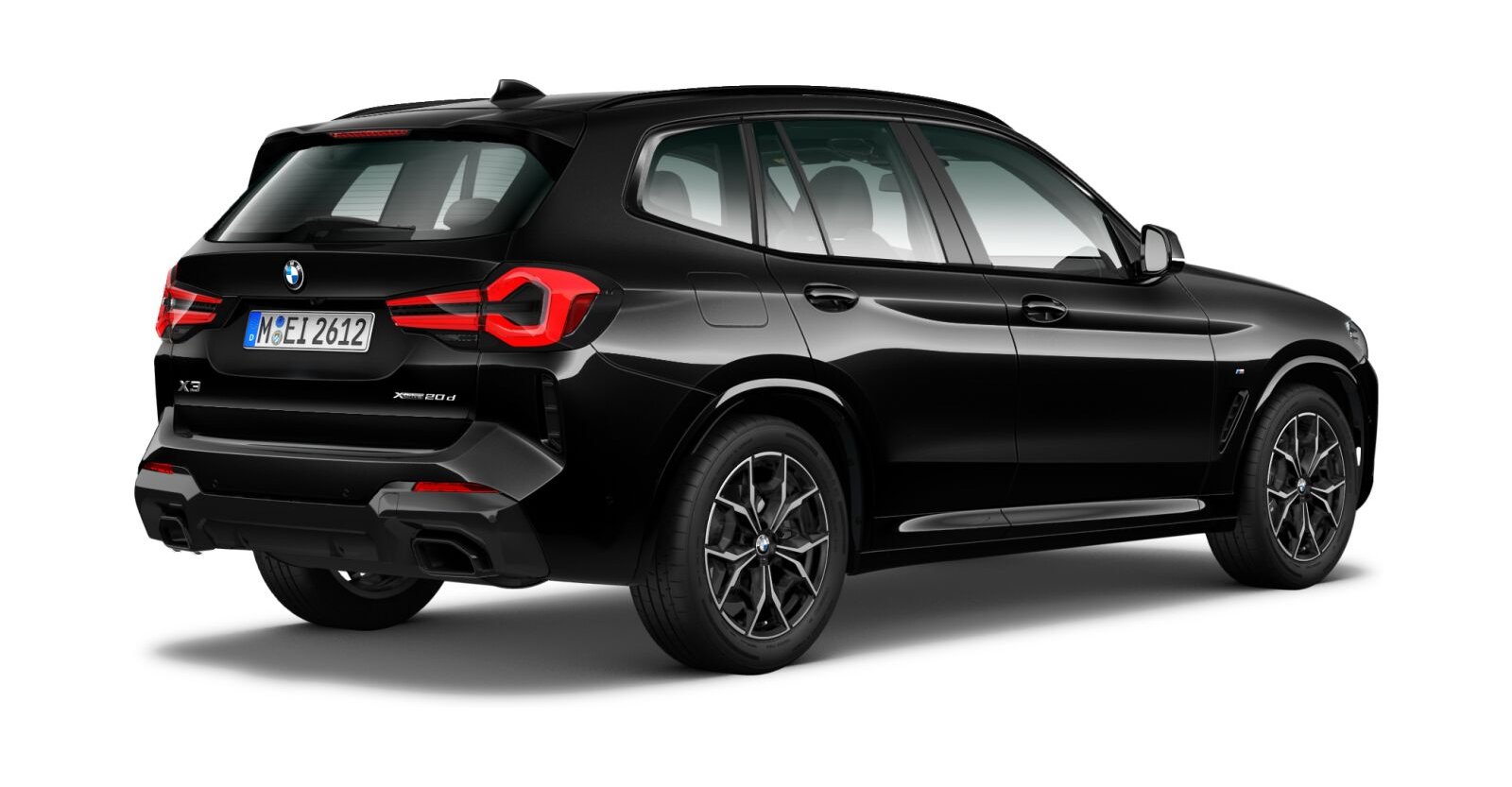 BMW BMW X in Schwarz von hinten BMW BMW X in Schwarz von hinten