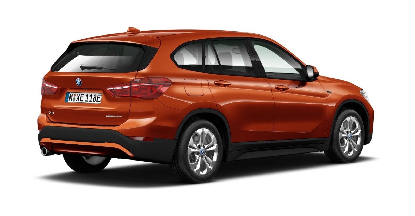 BMW BMW X in Orange von hinten BMW BMW X in Orange von hinten