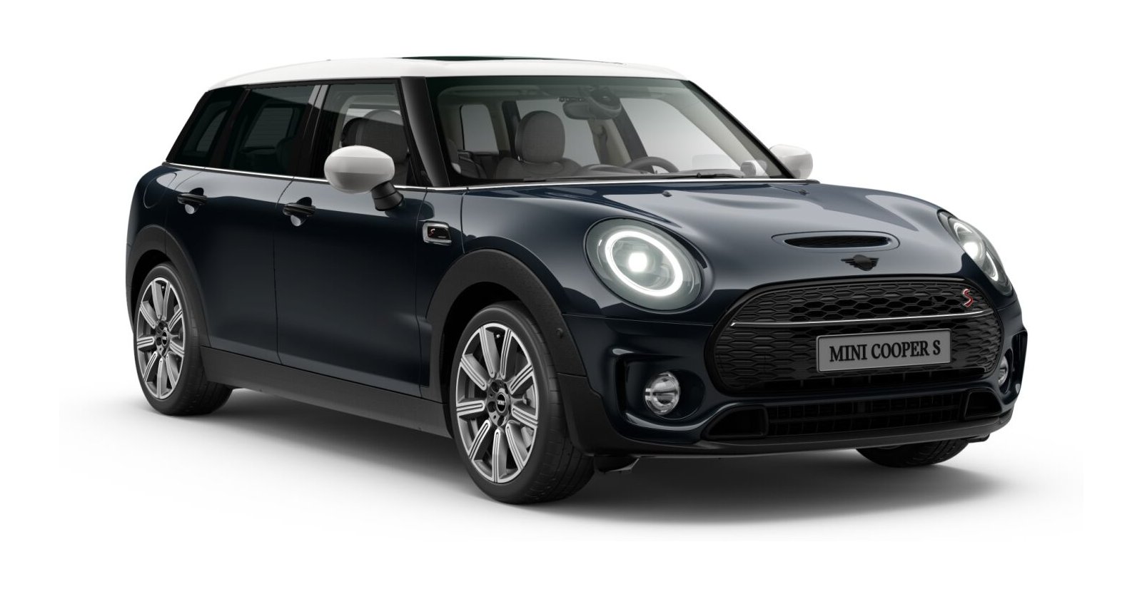 MINI MINI Clubman in Schwarz von vorne MINI MINI Clubman in Schwarz von vorne