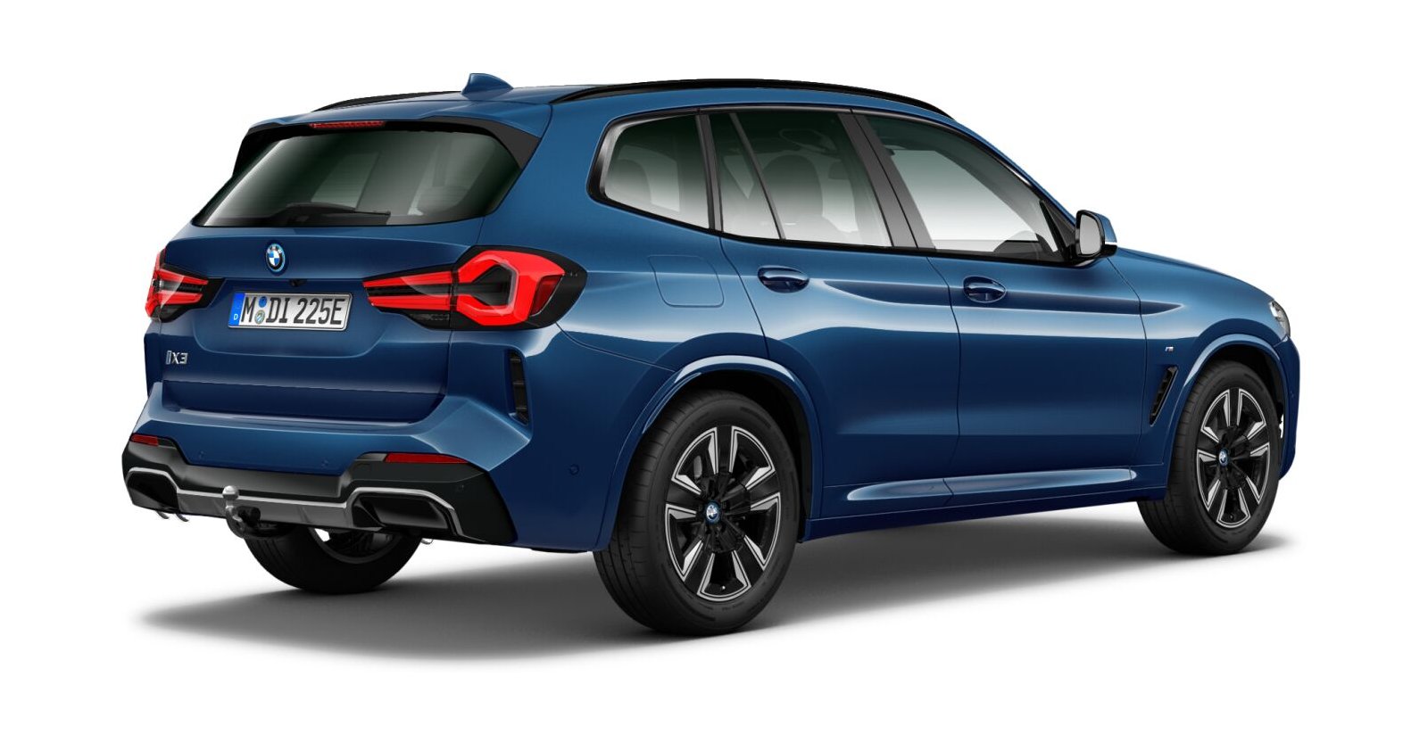 BMW BMW I in Blau von hinten BMW BMW I in Blau von hinten