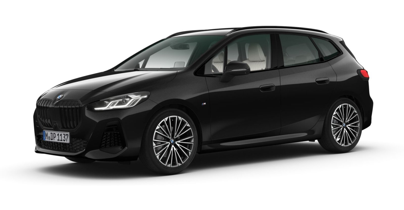 BMW BMW 2er in Schwarz von vorne BMW BMW 2er in Schwarz von vorne