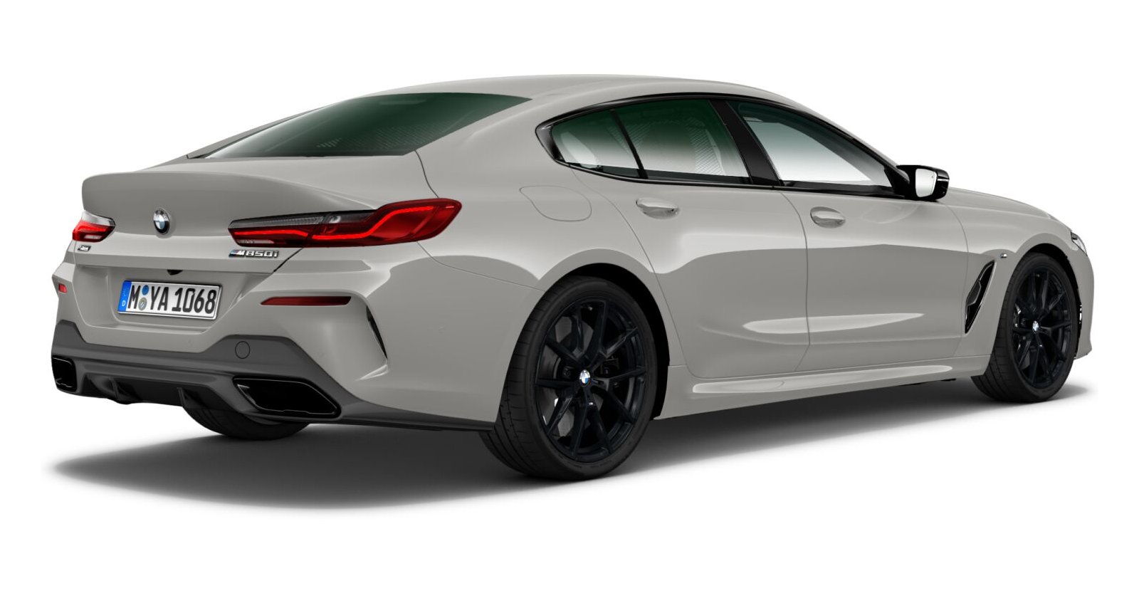 BMW BMW 8er in Grau von hinten BMW BMW 8er in Grau von hinten