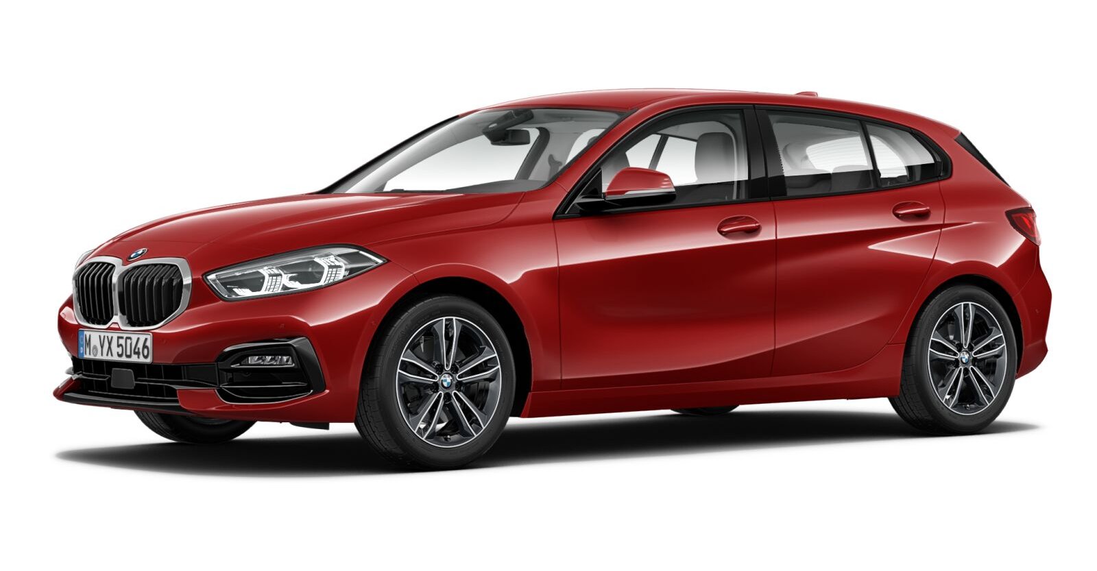 BMW BMW 1er in Rot von vorne BMW BMW 1er in Rot von vorne