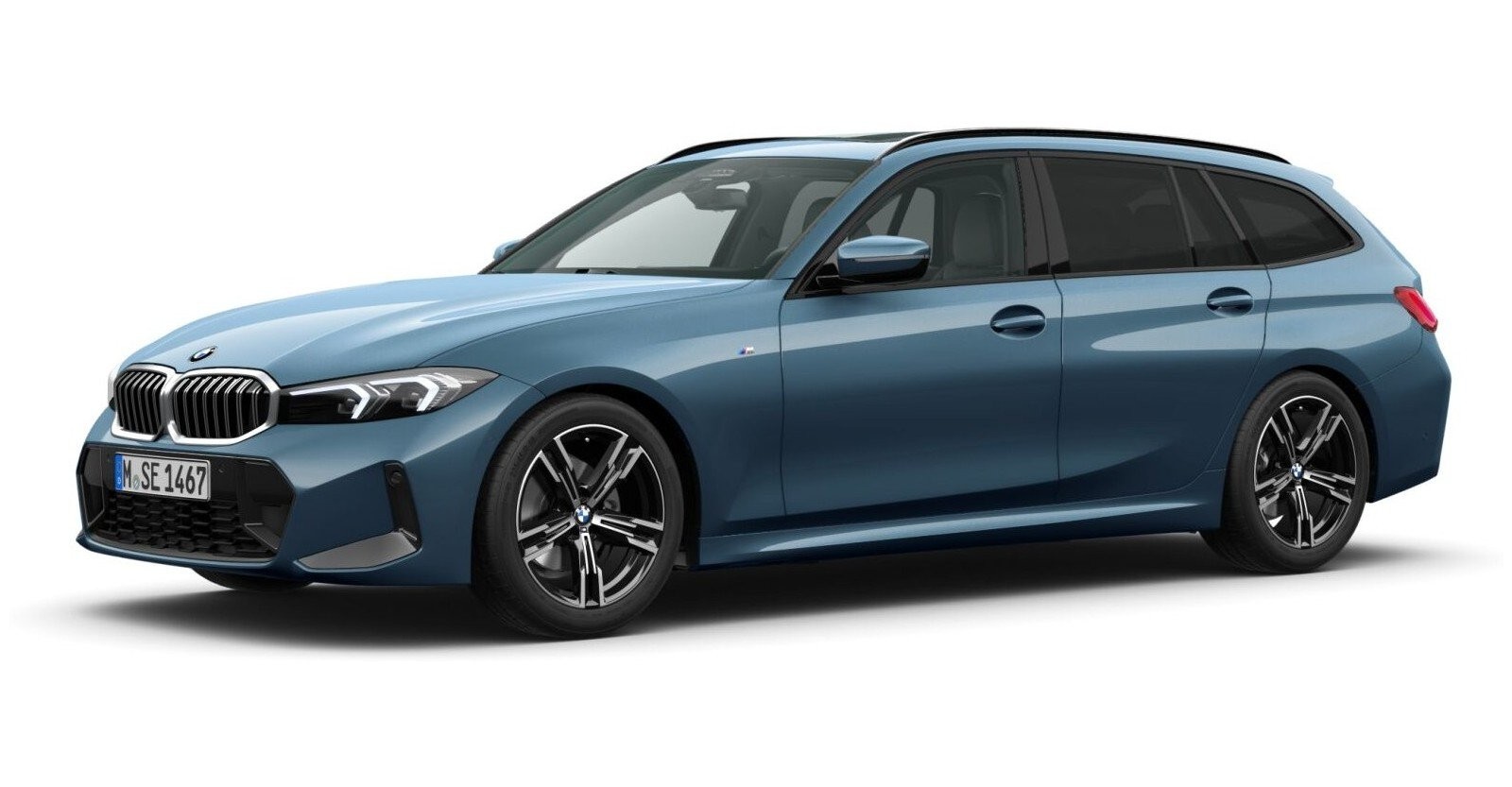 BMW BMW 3er in Blau von vorne BMW BMW 3er in Blau von vorne