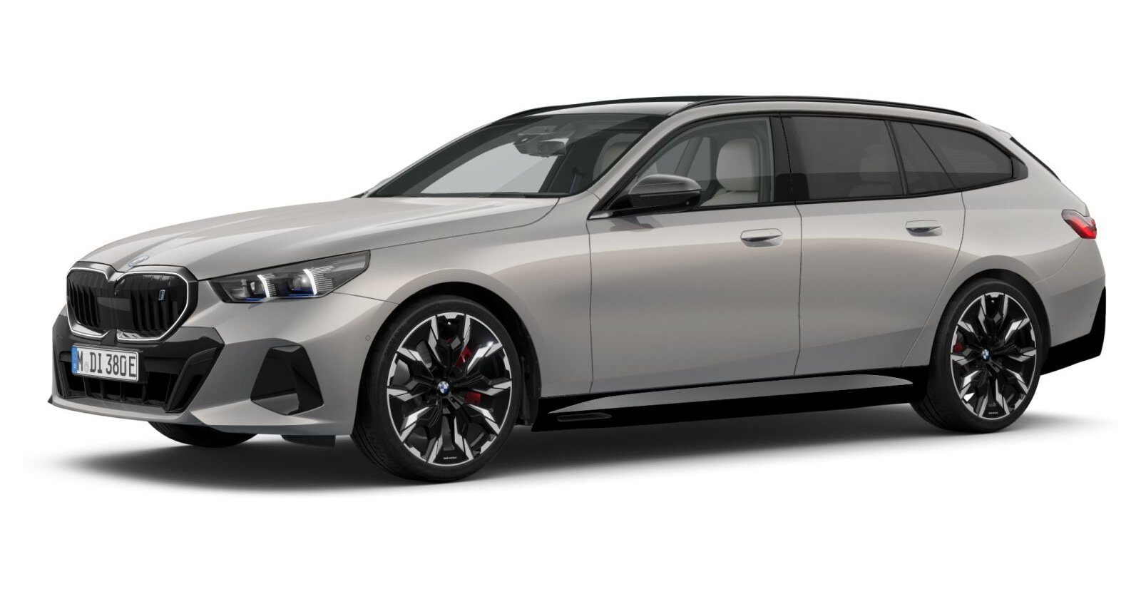 BMW i5 eDrive40 Touring in Grau von vorne BMW i5 eDrive40 Touring in Grau von vorne