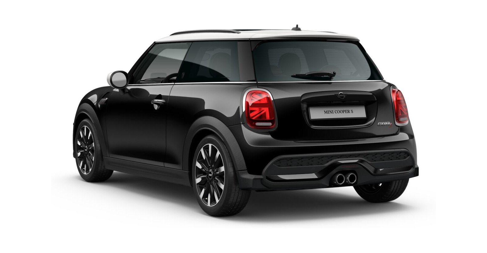 MINI MINI 3-Türer in Schwarz von hinten MINI MINI 3-Türer in Schwarz von hinten
