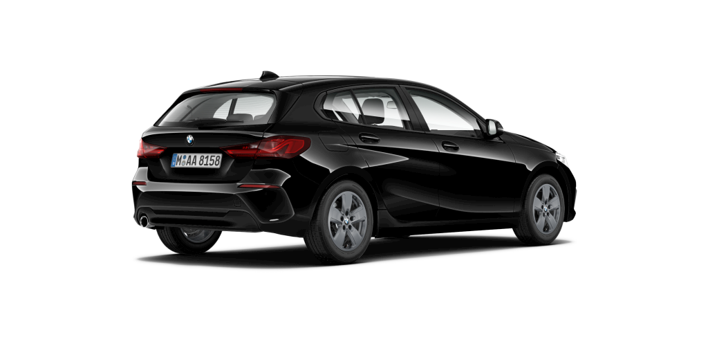 BMW BMW 1er in Schwarz von hinten BMW BMW 1er in Schwarz von hinten