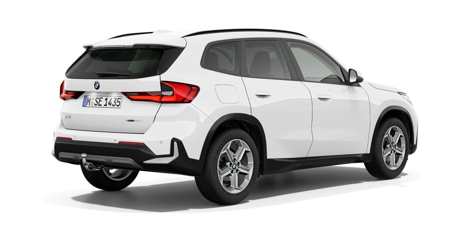 BMW BMW X in Weiß von hinten BMW BMW X in Weiß von hinten