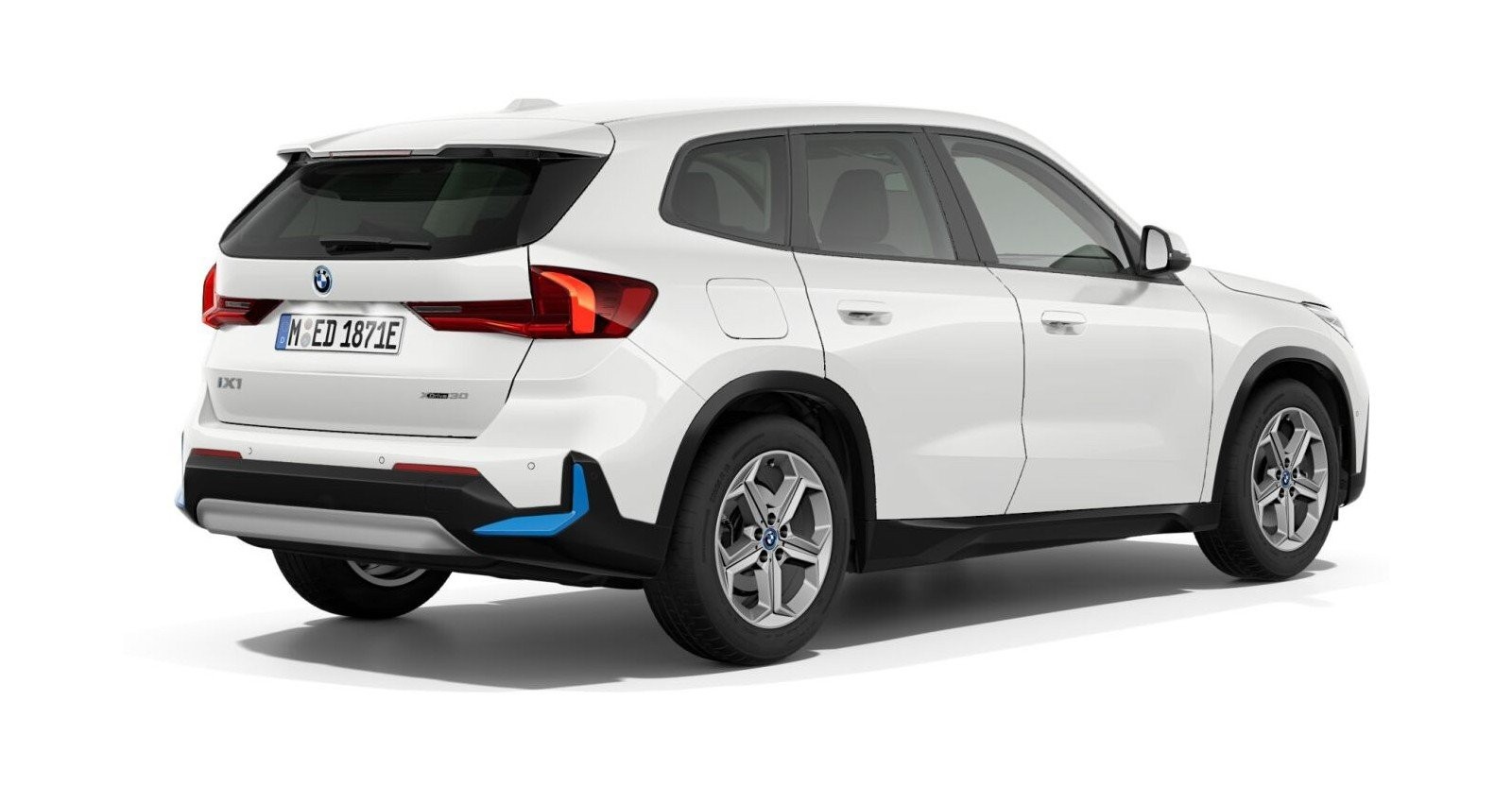 BMW BMW I in Weiß von hinten BMW BMW I in Weiß von hinten