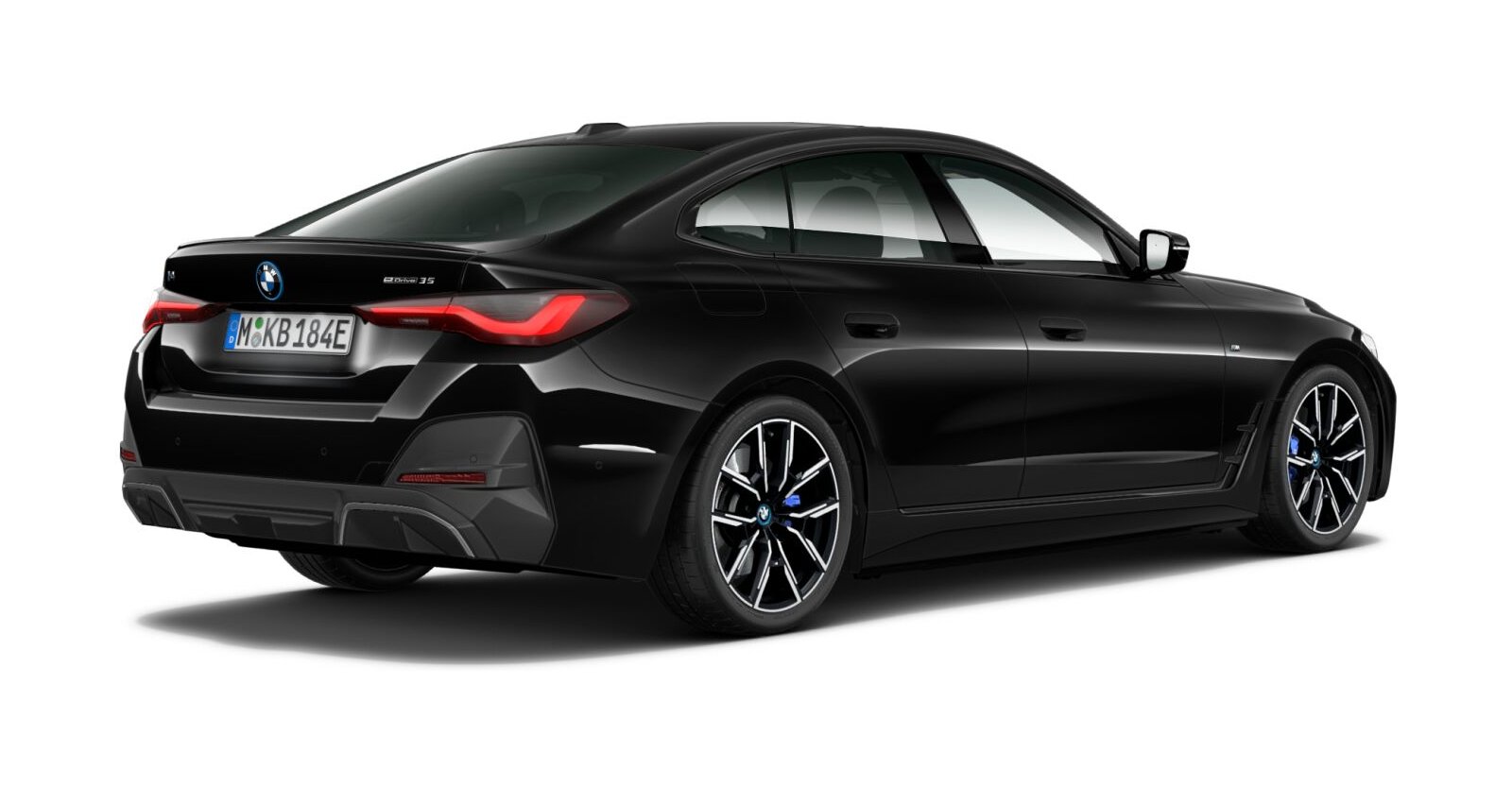 BMW BMW I in Schwarz von hinten BMW BMW I in Schwarz von hinten