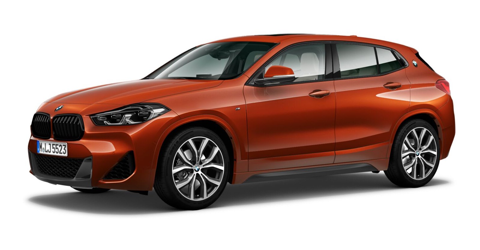 BMW BMW X in Orange von vorne BMW BMW X in Orange von vorne