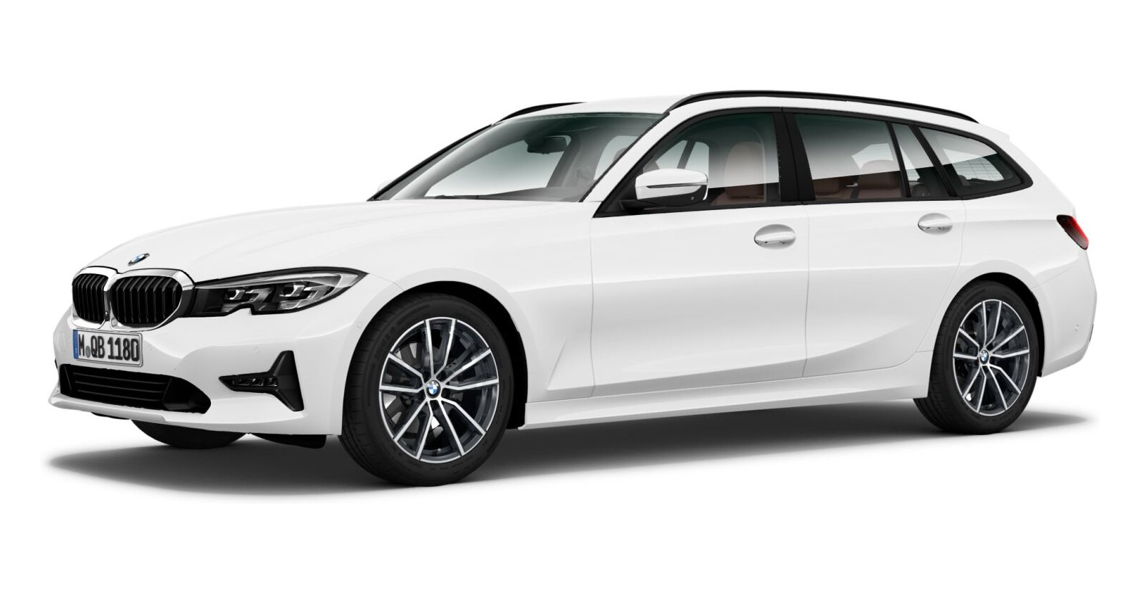BMW BMW 3er in Weiß von vorne BMW BMW 3er in Weiß von vorne