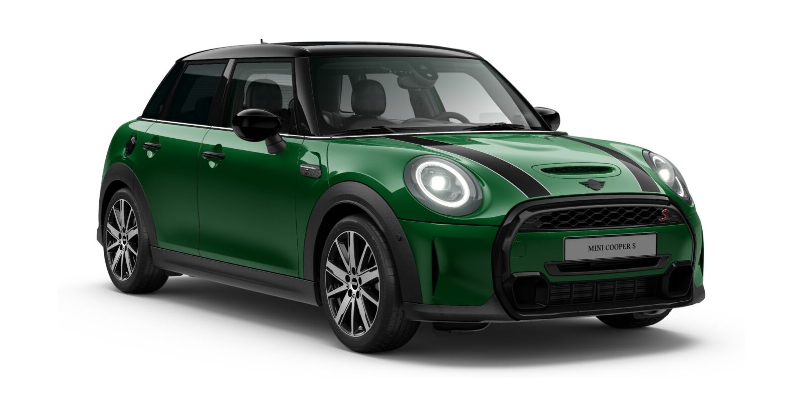 MINI Cooper S 5-Türer in Grün von vorne