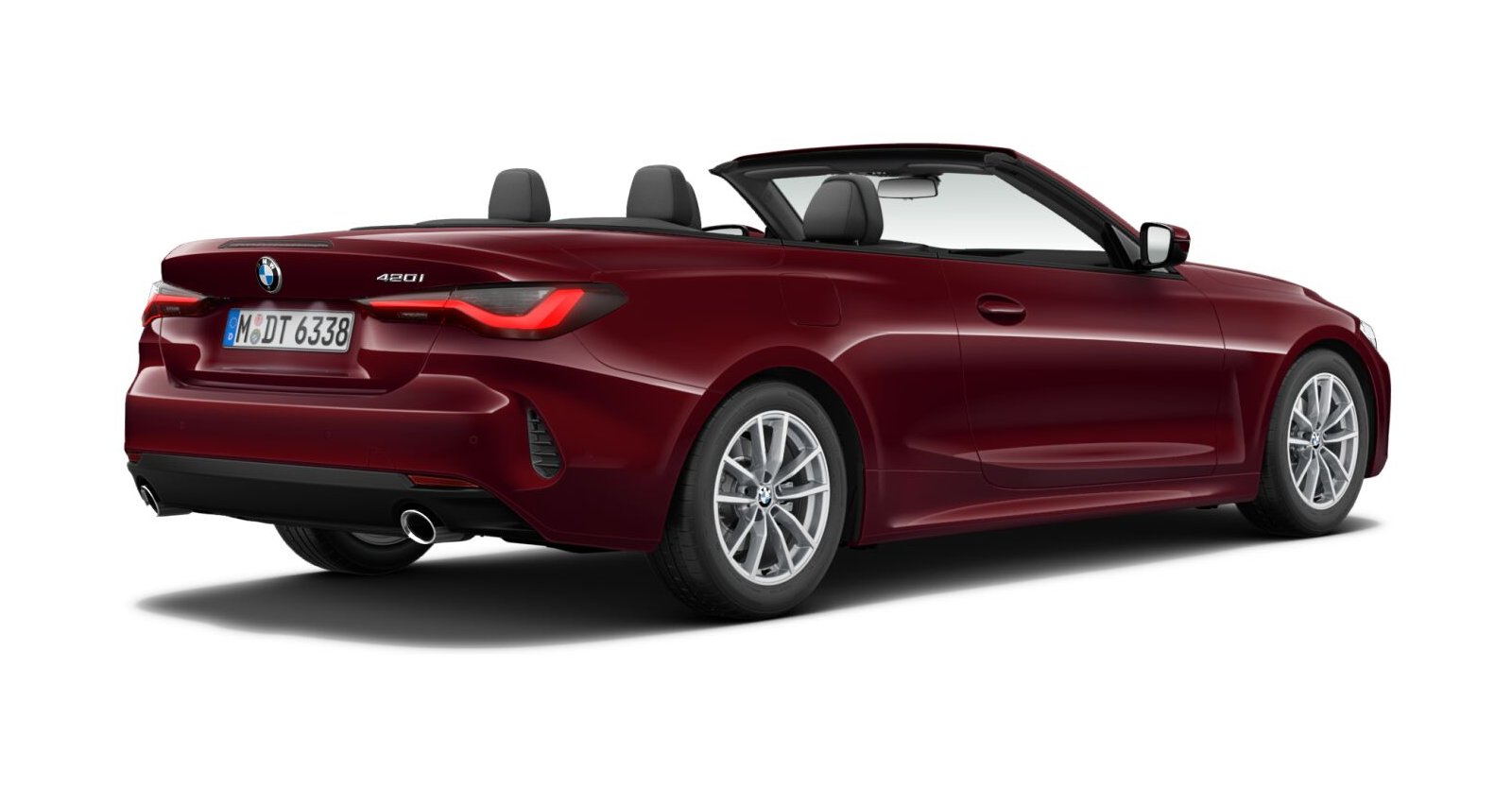 BMW BMW 4er in Rot von hinten BMW BMW 4er in Rot von hinten