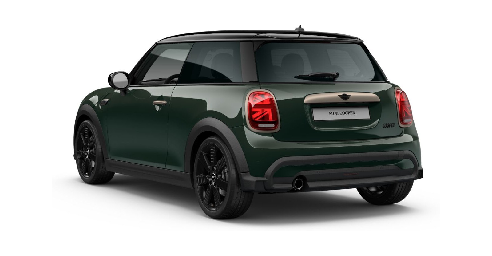 MINI MINI 3-Türer in Grün von hinten