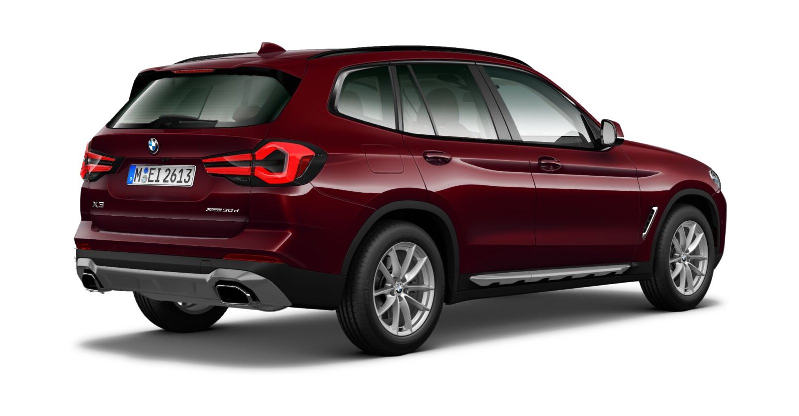 BMW BMW X in Rot von hinten BMW BMW X in Rot von hinten