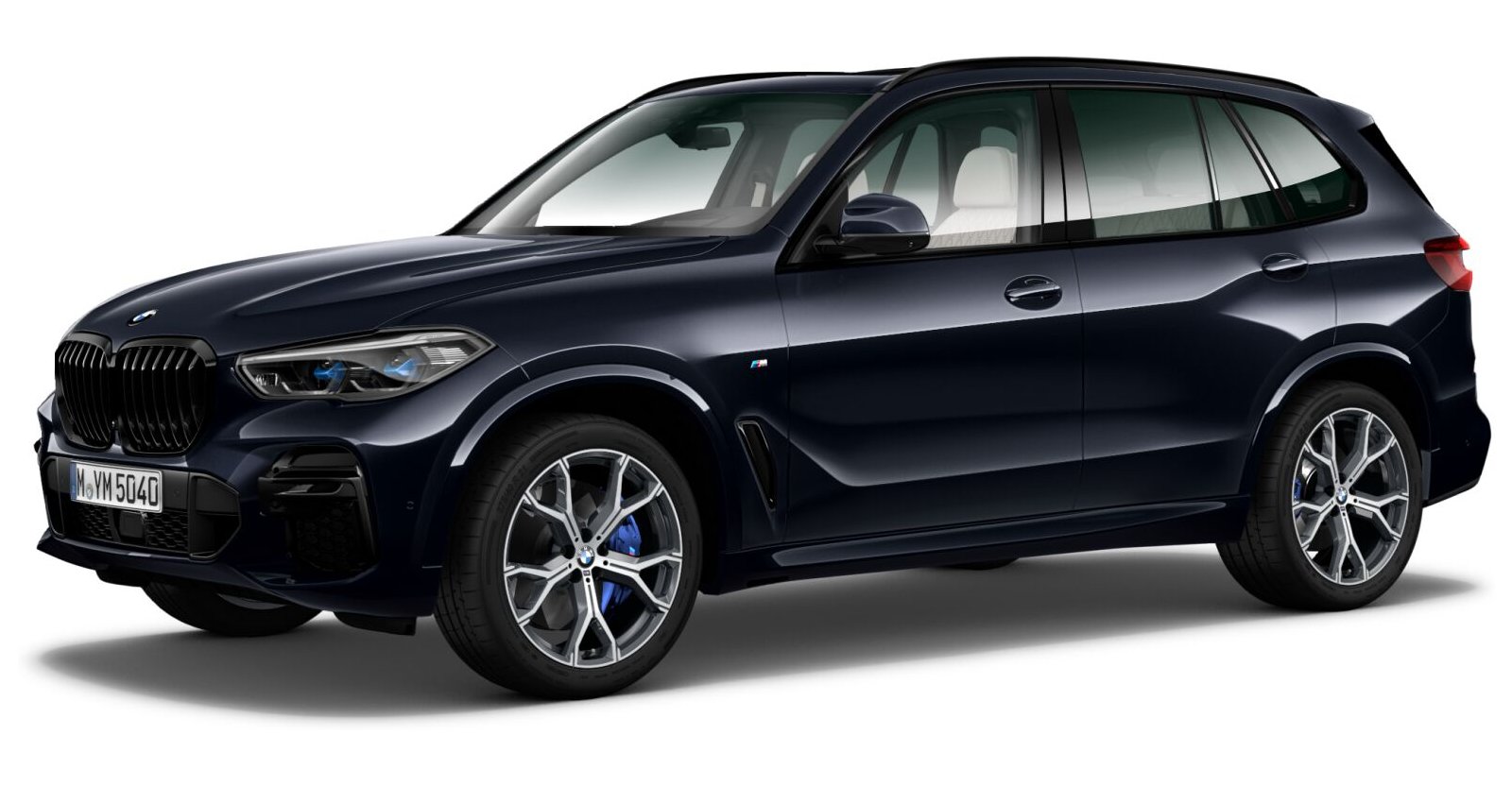 BMW X5 xDrive40d in Schwarz von vorne