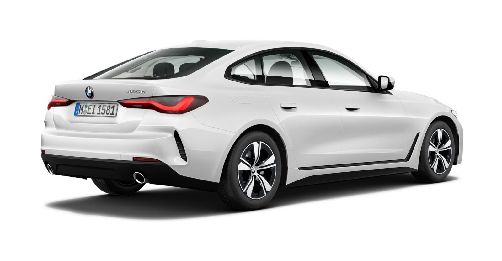 BMW BMW 4er in Weiß von hinten BMW BMW 4er in Weiß von hinten