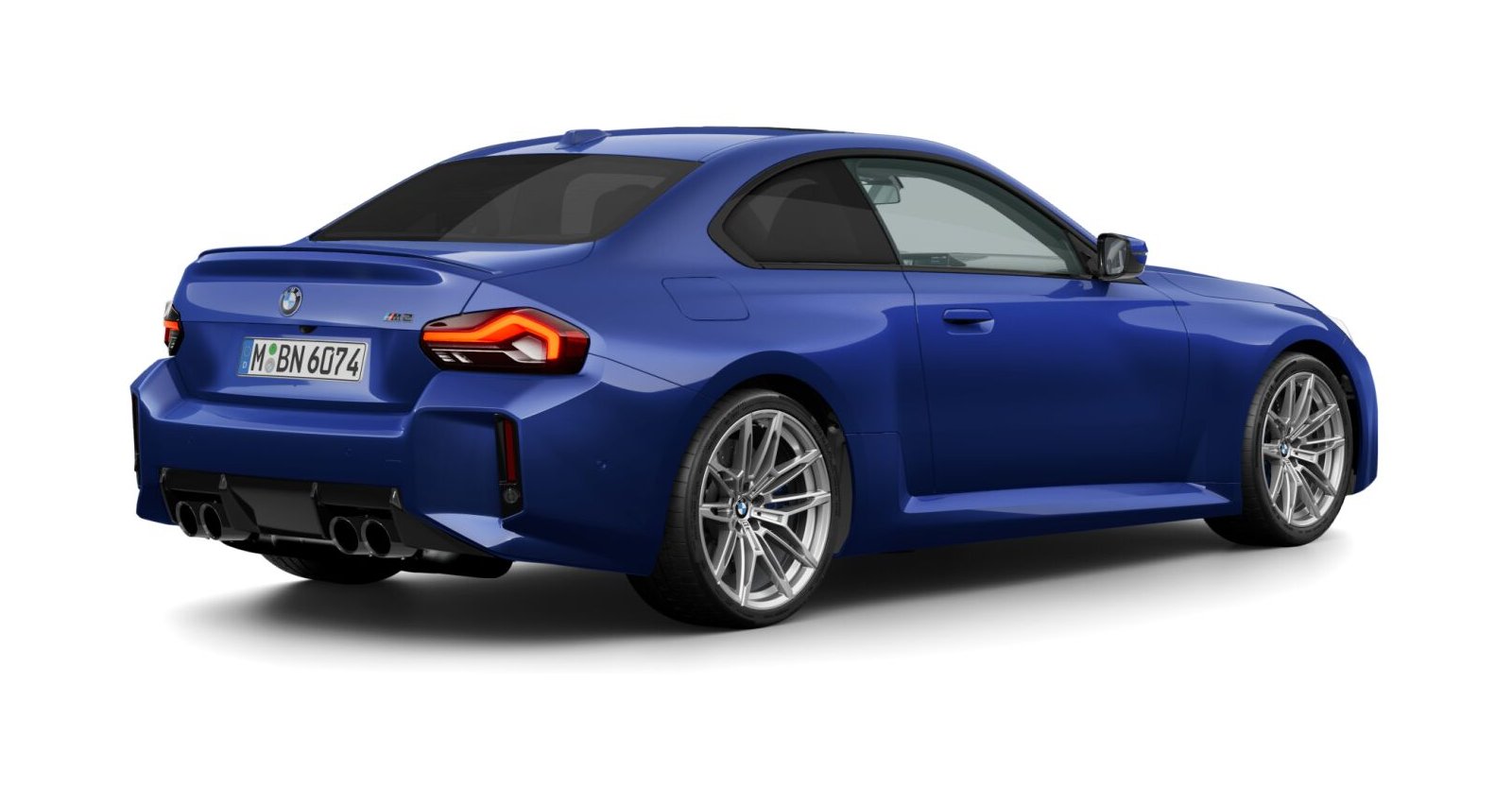 BMW BMW M in Blau von hinten BMW BMW M in Blau von hinten