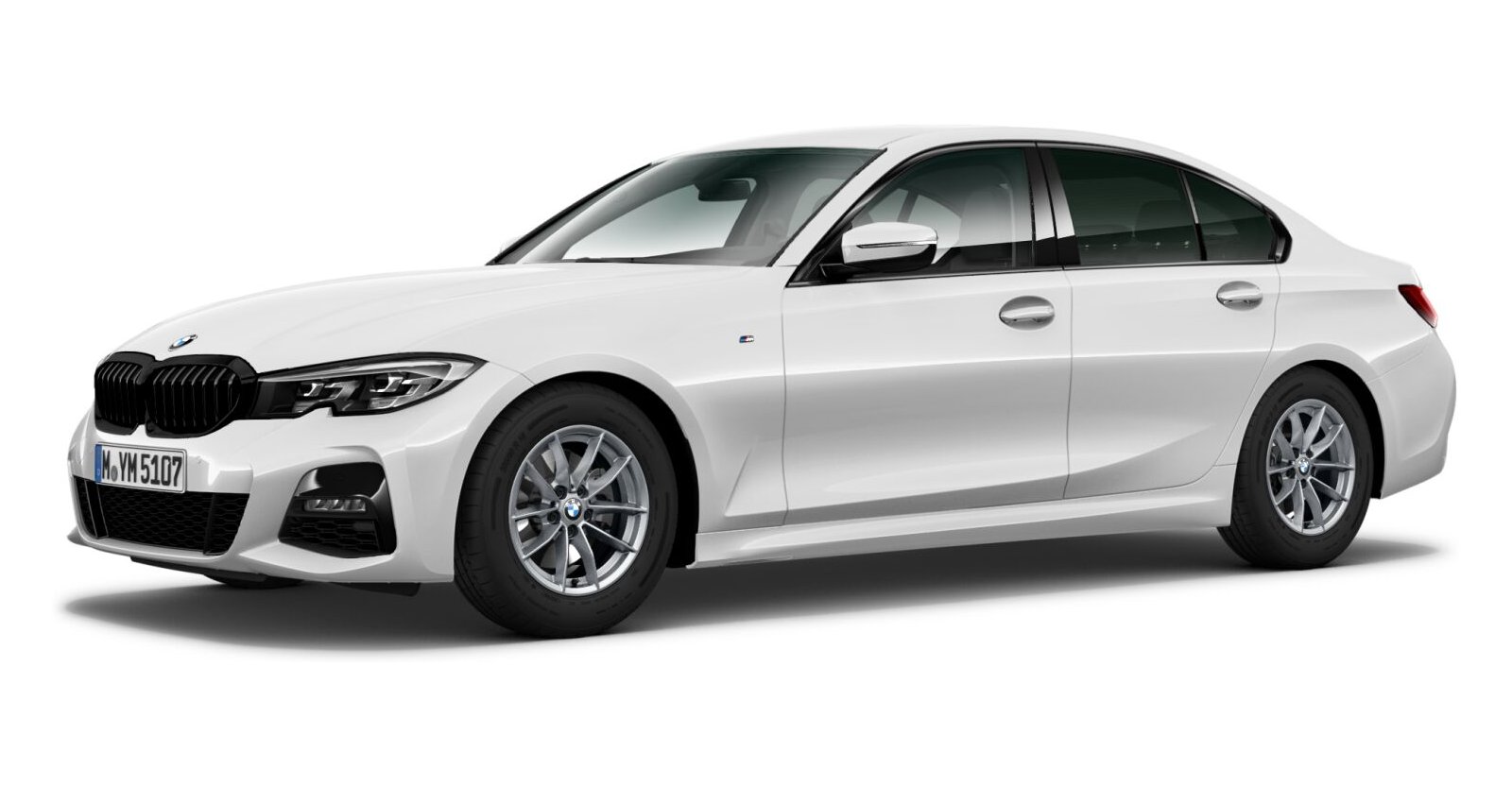 BMW BMW 3er in Weiß von vorne