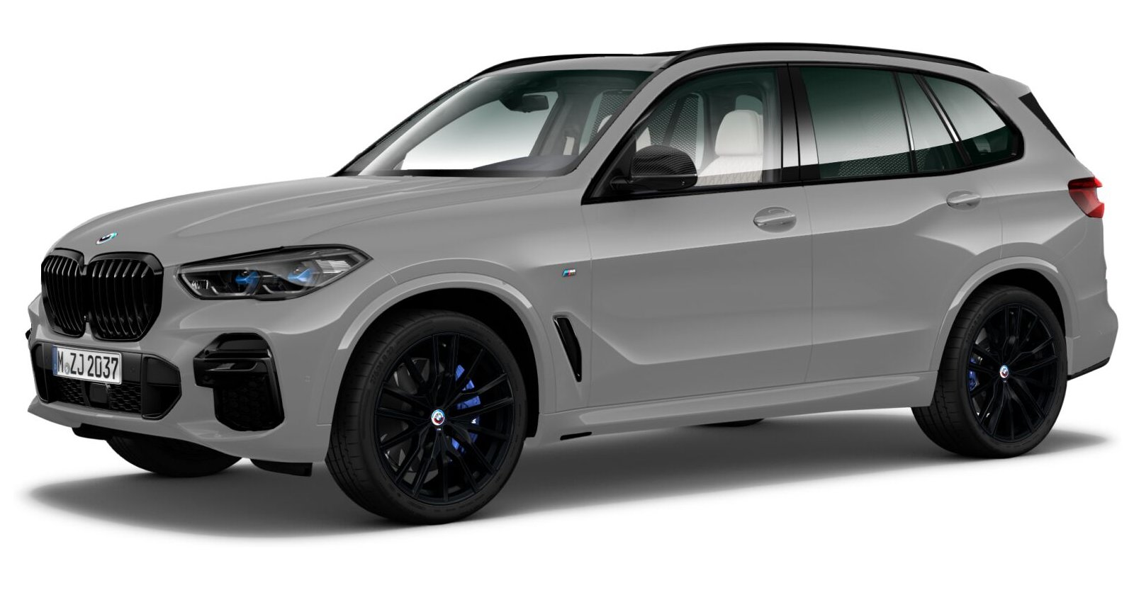 BMW X5 xDriveM50i in Grau von vorne