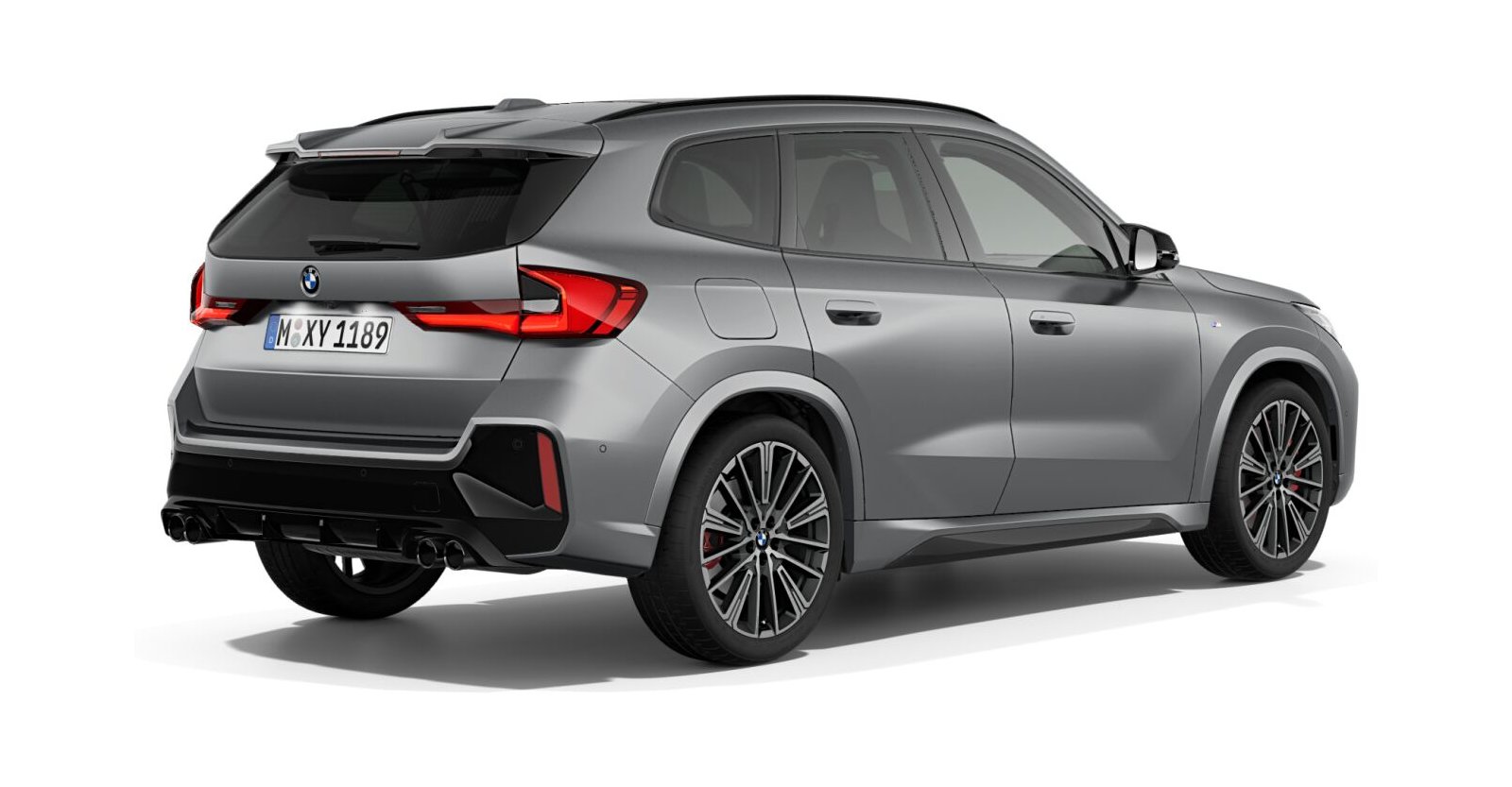 BMW BMW X in Grau von hinten BMW BMW X in Grau von hinten