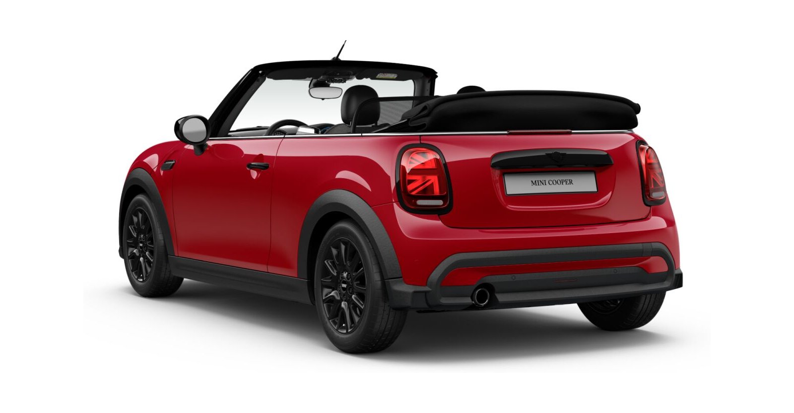 MINI MINI Cabrio in Rot von hinten MINI MINI Cabrio in Rot von hinten