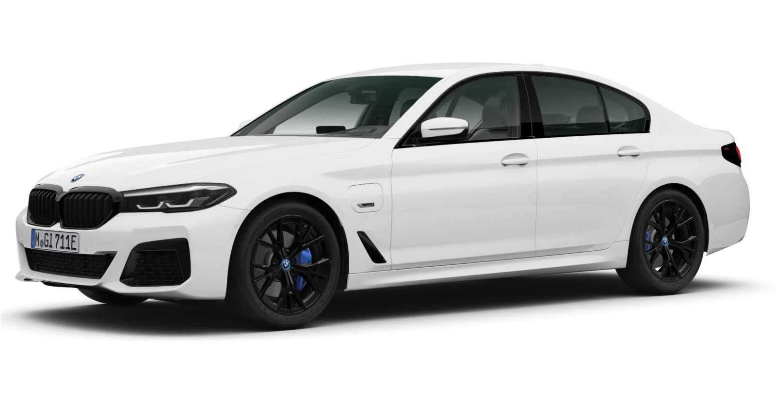 BMW BMW 5er in Weiß von vorne BMW BMW 5er in Weiß von vorne
